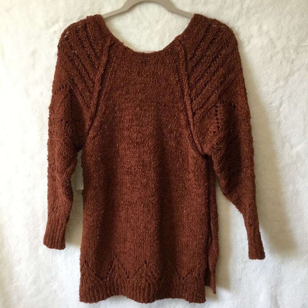 Anthropologie Cedar Pilcro Pointelle Tunic Sweater - Picture 10 of 16